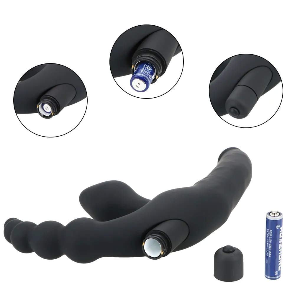 10 modes Anal Plug Prostate Massager And Vibrating Strap on Dildo