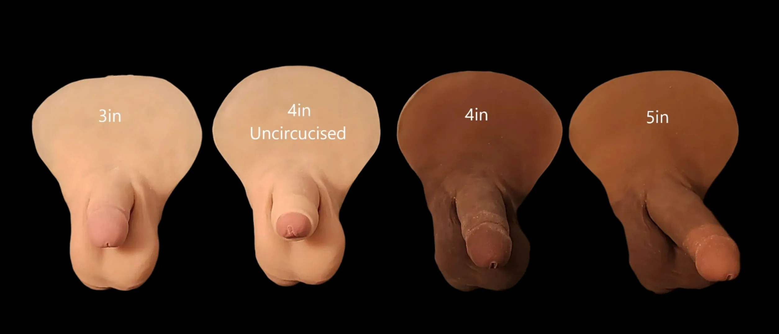 4RLZ Slim 3 inch. 4 inch. and 5 inch - Ideal for SuperSoft Packing - Over 100 Skin Tones
