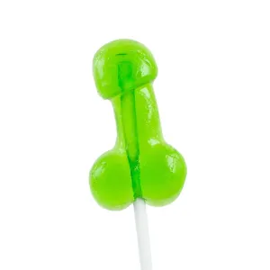 Acadea în formă de penis DRINK ME. cu gust de cocktail Caipirinha. perfect ca un cadou sexy și amuzant. culoare verde deschis (9977C)