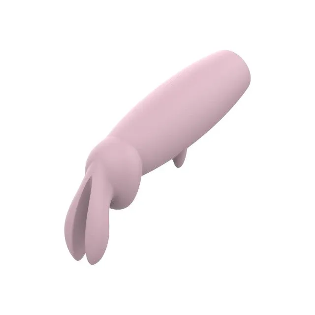 Aparat de masaj DREAMTOYS Nude Hazel Rabbit Massager. în formă de iepuraș. 10 funcții de vibrație. roz