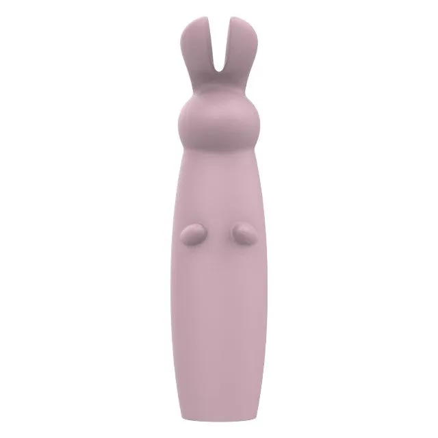 Aparat de masaj DREAMTOYS Nude Hazel Rabbit Massager. în formă de iepuraș. 10 funcții de vibrație. roz