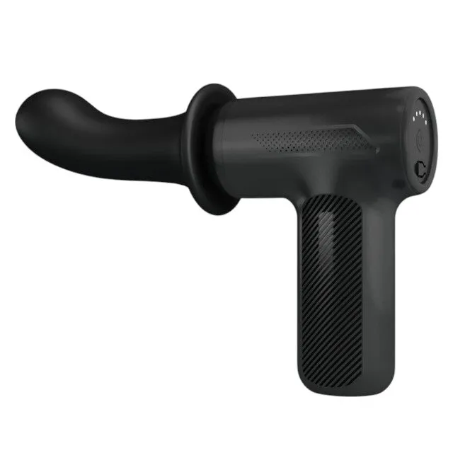 Aparat de masaj PRETTY LOVE DJ Doctor Massage Gun. pentru corp și zone intime. 5 funcții de penetrare automată. negru