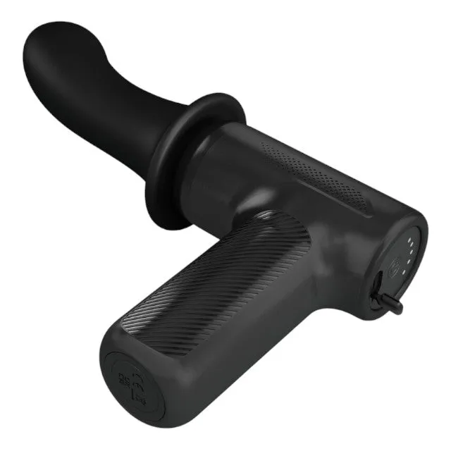 Aparat de masaj PRETTY LOVE DJ Doctor Massage Gun. pentru corp și zone intime. 5 funcții de penetrare automată. negru