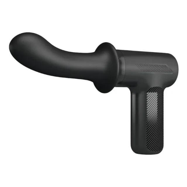 Aparat de masaj PRETTY LOVE DJ Doctor Massage Gun. pentru corp și zone intime. 5 funcții de penetrare automată. negru