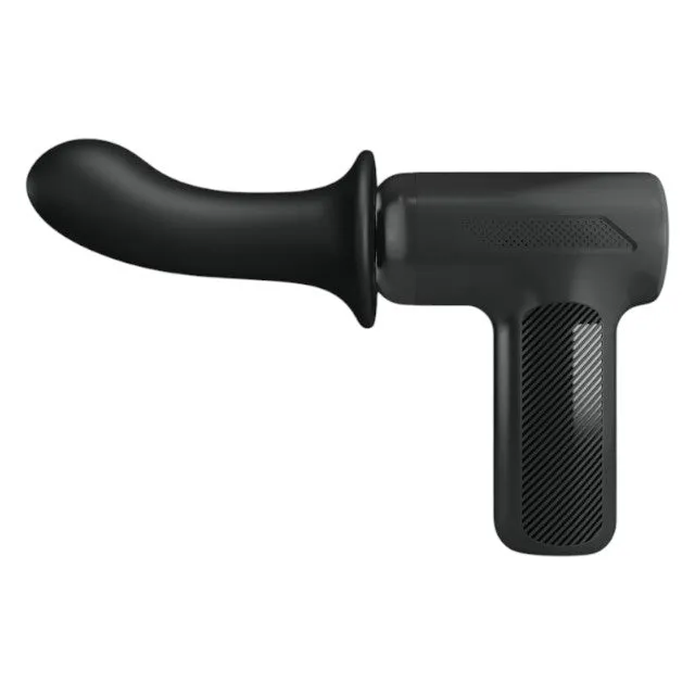 Aparat de masaj PRETTY LOVE DJ Doctor Massage Gun. pentru corp și zone intime. 5 funcții de penetrare automată. negru