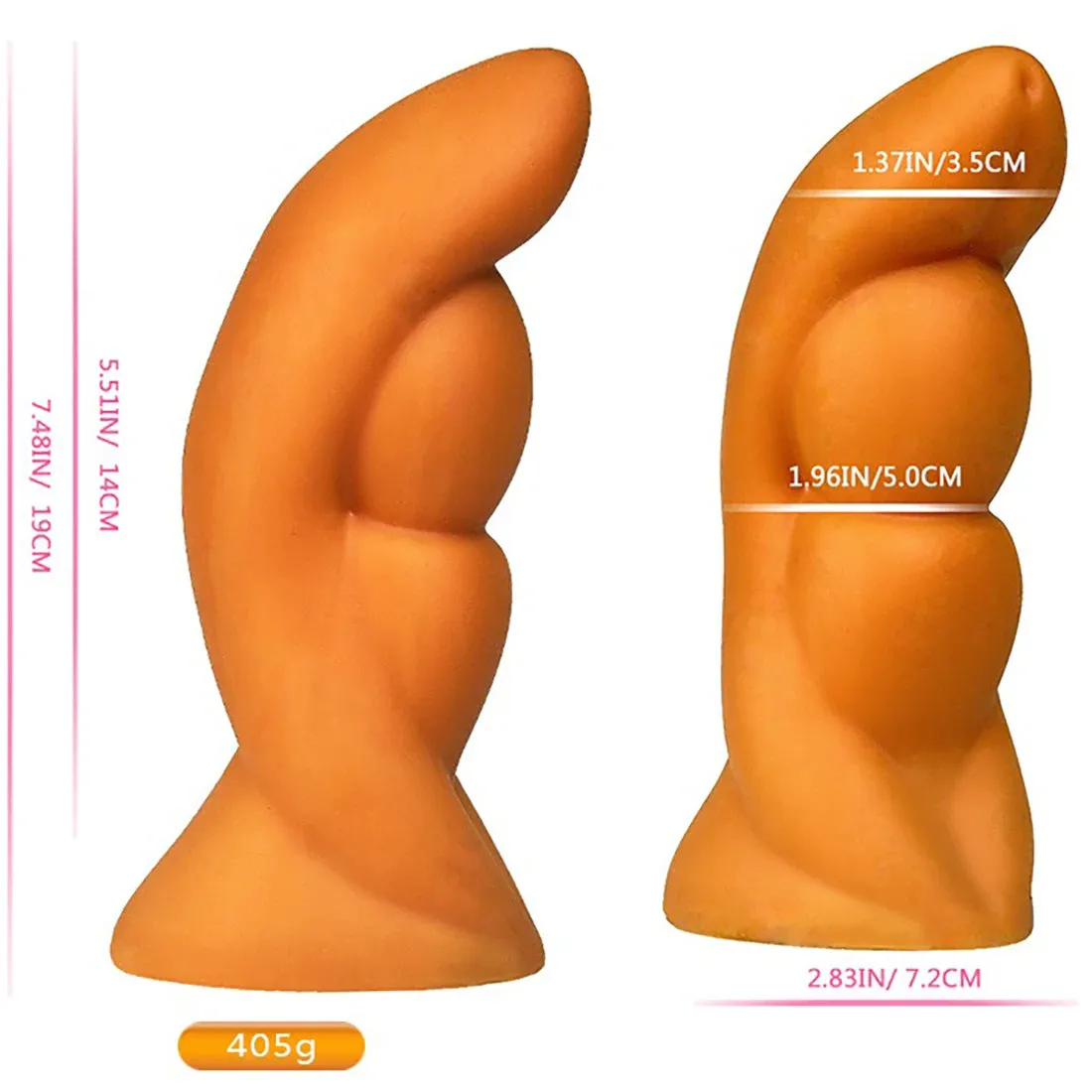 Big Monster Dildo Butt Plug - Realistic Anal Plug Dilator Suction Cup Sex Toys