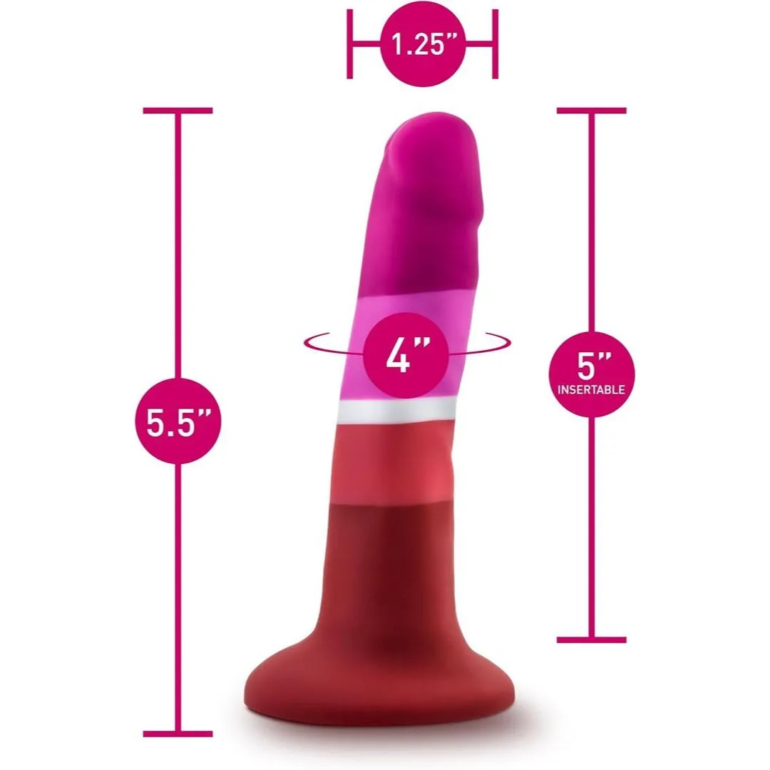 Blush Avant P3 Pride Silicone Dildo with Suction Cup