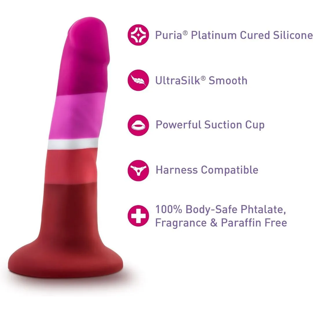 Blush Avant P3 Pride Silicone Dildo with Suction Cup