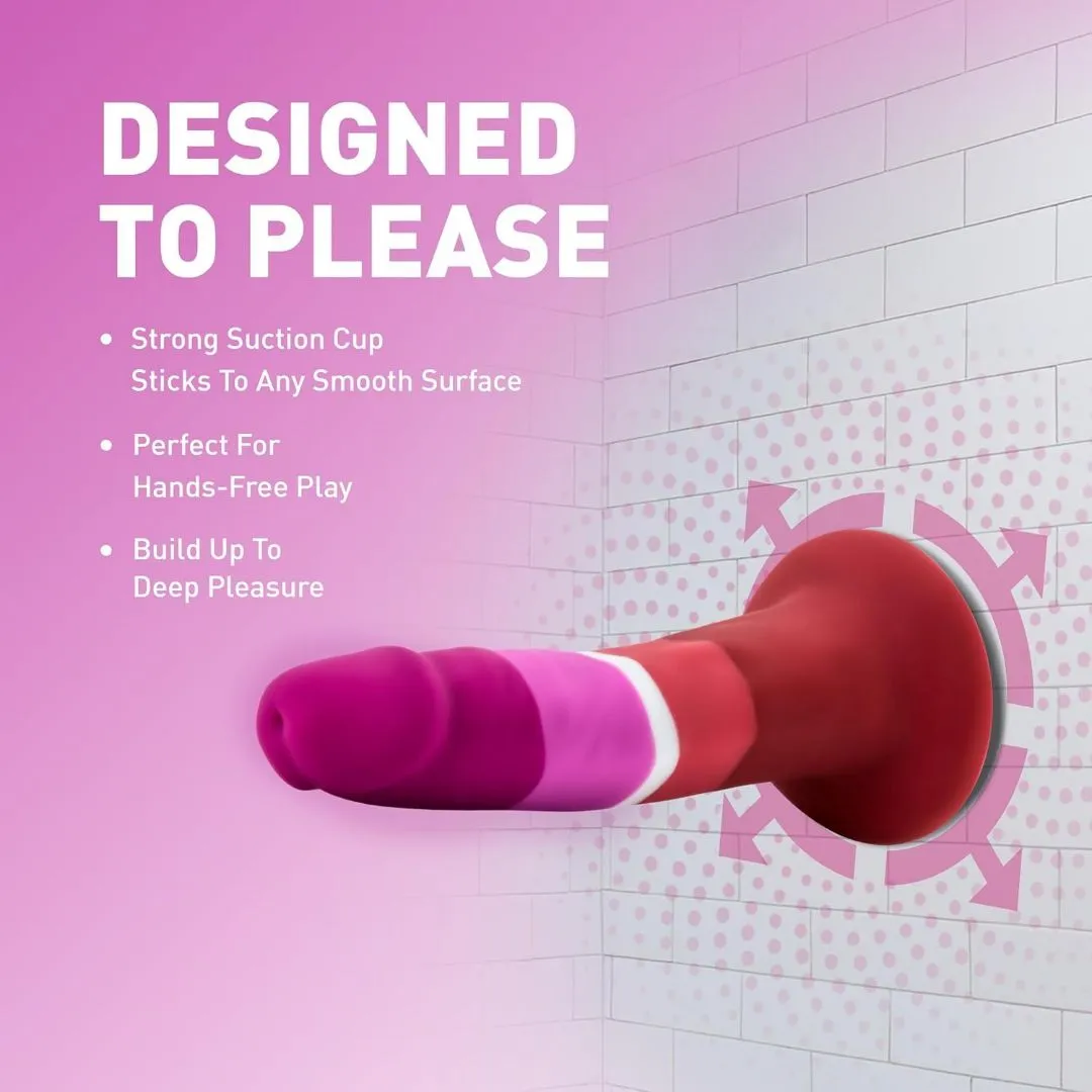 Blush Avant P3 Pride Silicone Dildo with Suction Cup