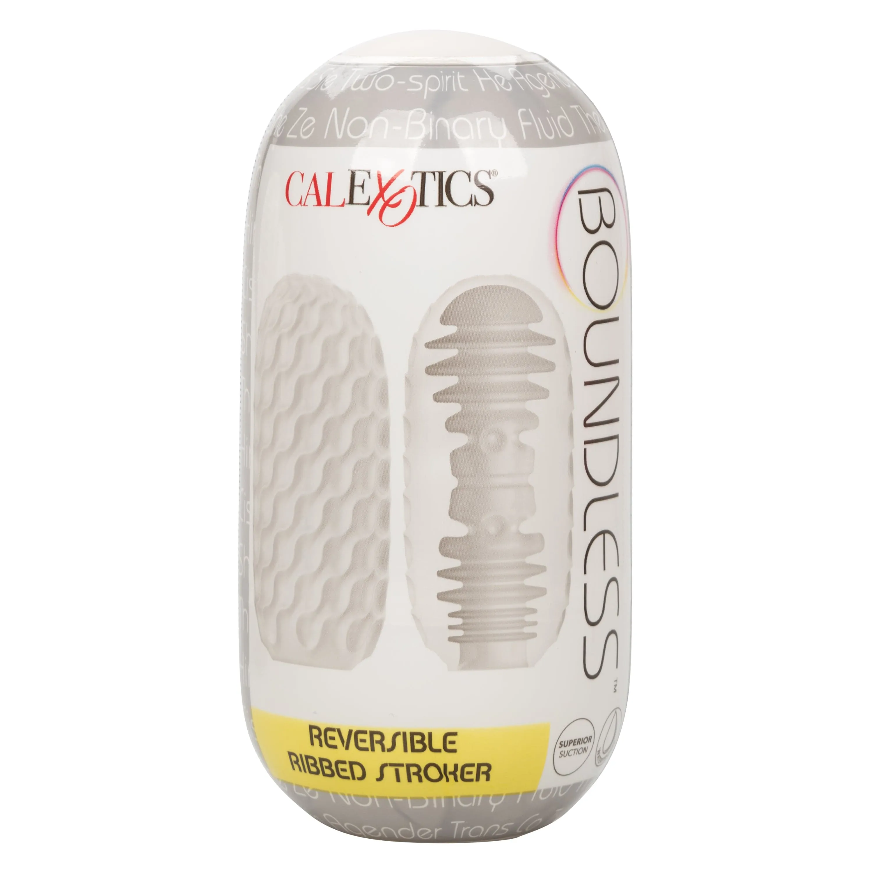 California Exotics - Boundless Reversible Ribbed Soft Stroker (White)