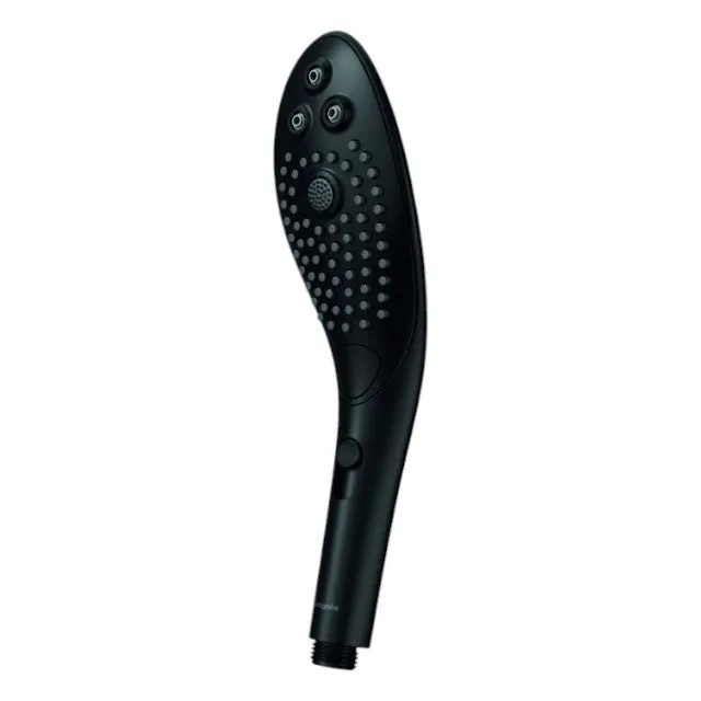Cap de duș stimulator WOMANIZER Wave Black. pentru stimularea clitorisului. 3 tipuri de jet. 2 intensități. negru