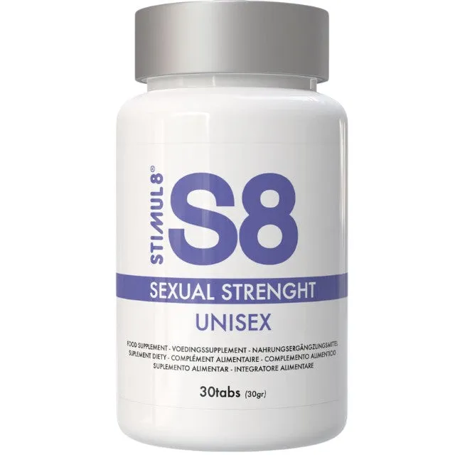 Capsule S8 Sexual Strength. unisex. pentru susținerea energiei. metabolismului și sănătății sexuale. 30 buc
