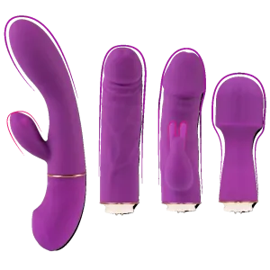 Come Closer Deluxe 4 in 1 Vibrator Set | Wand | Rabbit | G-spot | Clitoral