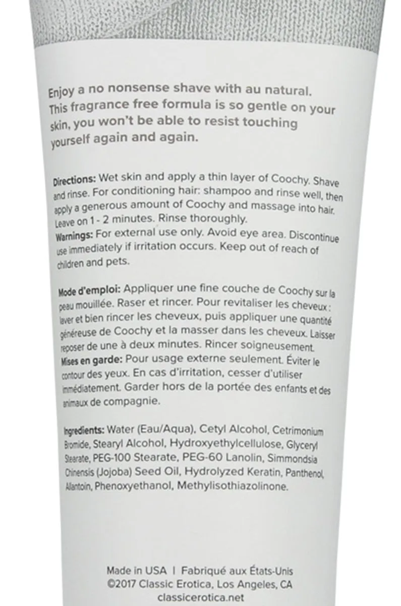 Coochy Rash Free Shave Cream in Au Natural
