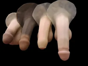 Dual texture Hard GenderMender Prosthesis - OVER 100 FREE SKIN TONE SAMPLES