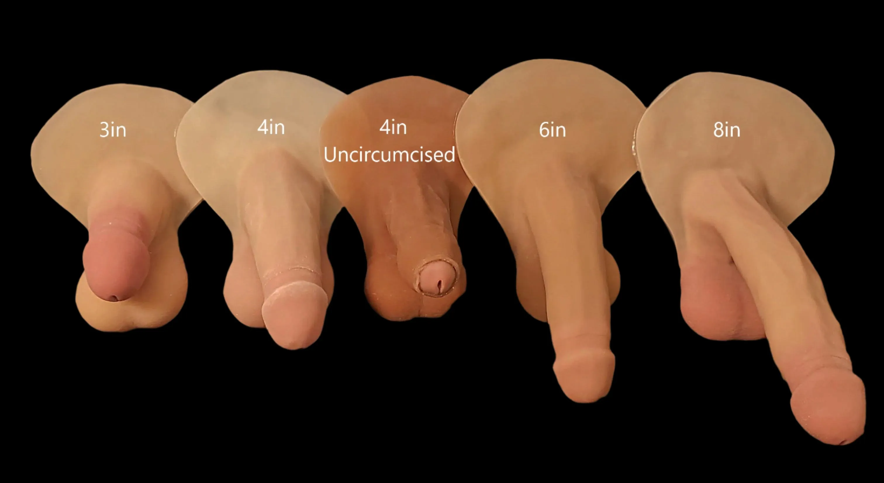 Dual texture Hard GenderMender Prosthesis - OVER 100 FREE SKIN TONE SAMPLES