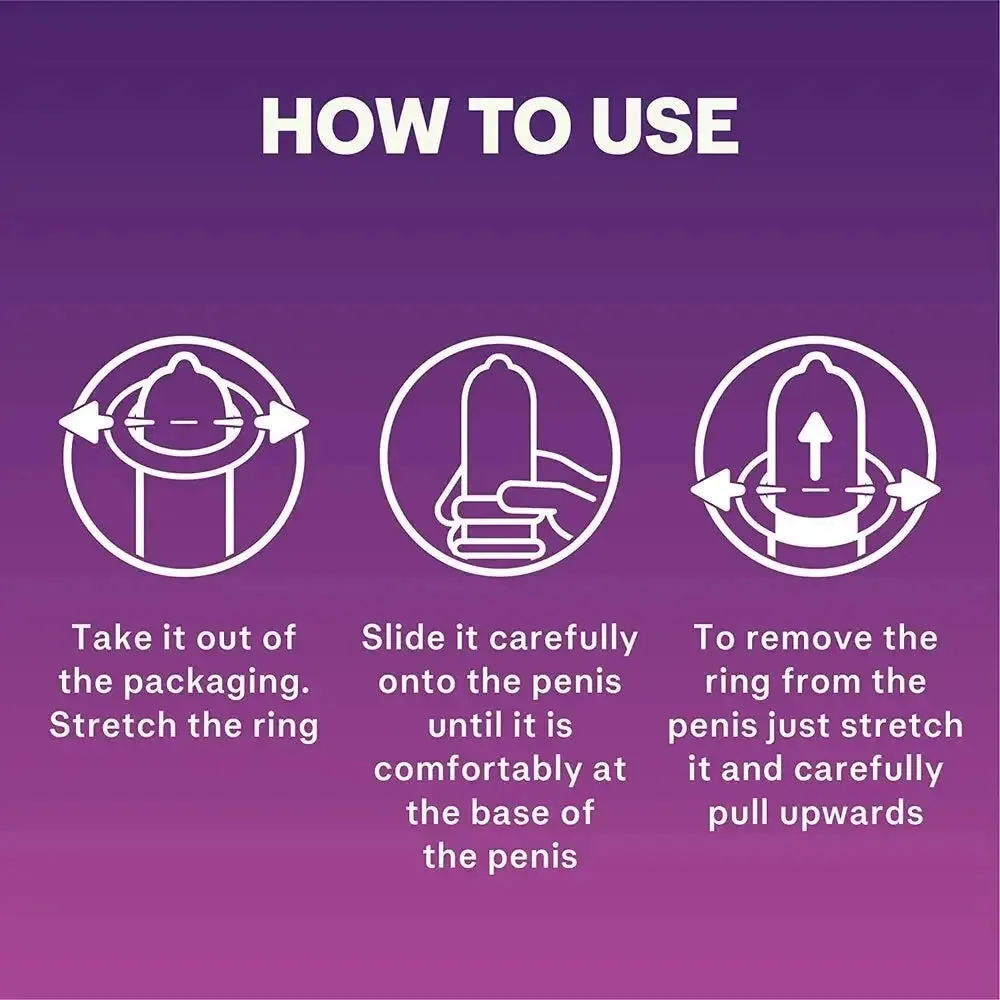 Durex Silicone Clear Super Stretchy Classic Cock Ring
