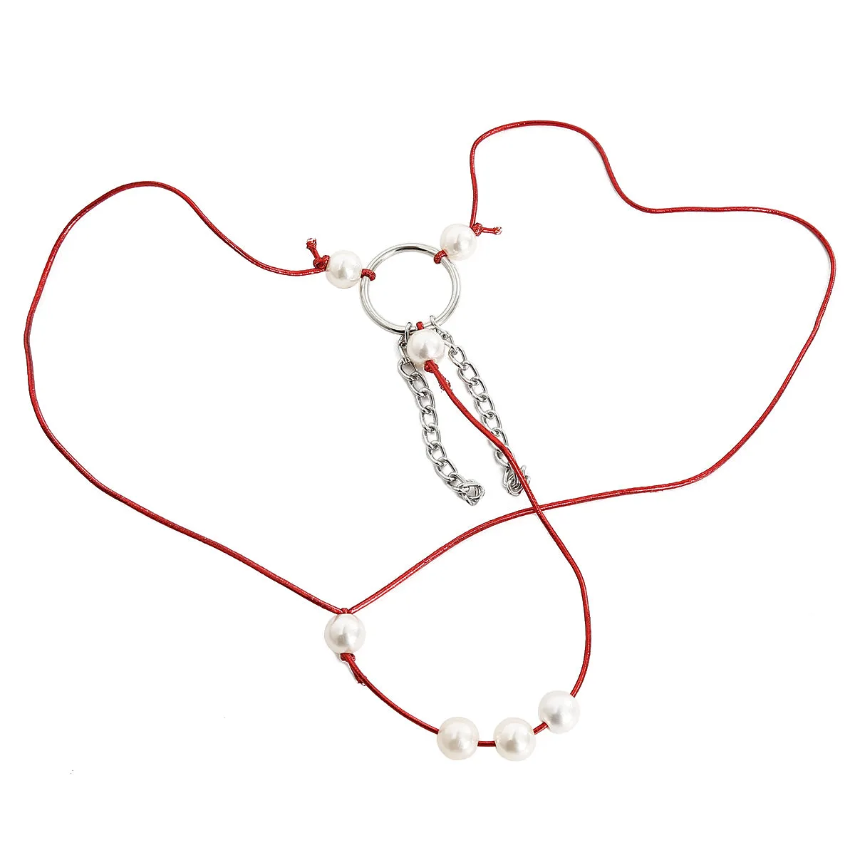 Erotic Women Pearl G-String With Silver Tassel | Fetish | Lingerie