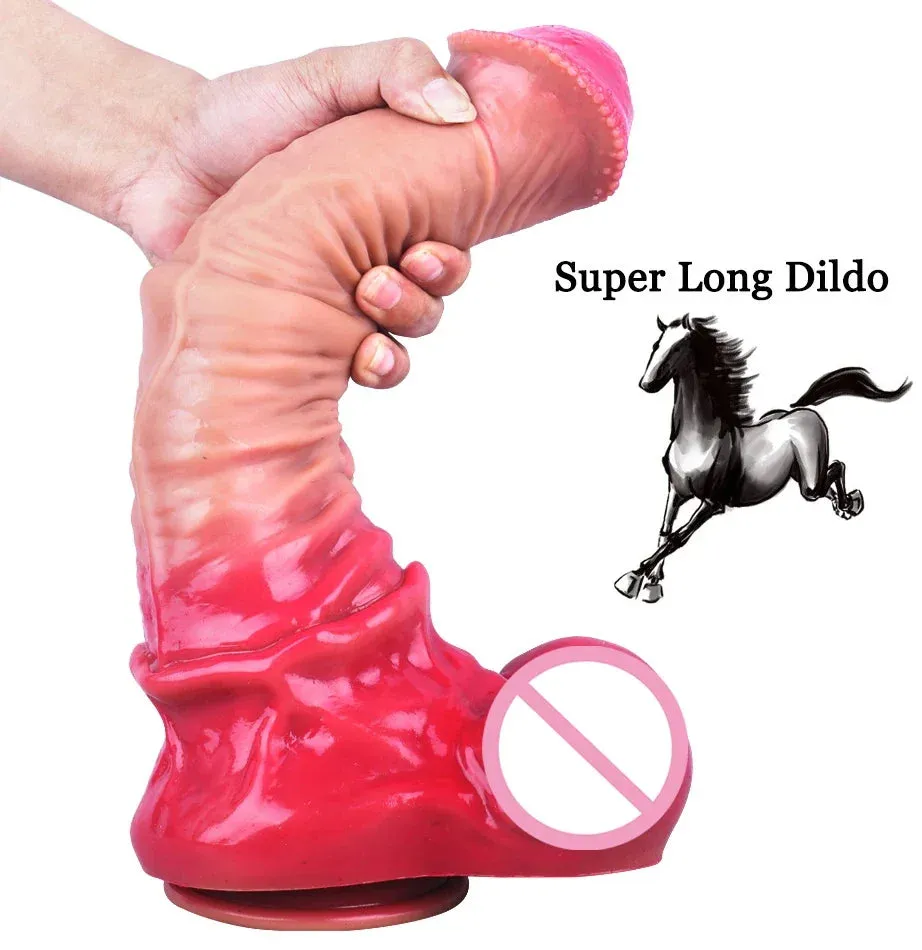 Exotic Horse Dildo Butt Plug - Huge Monster Dildos Silicone Vagina Anal Sex Toys