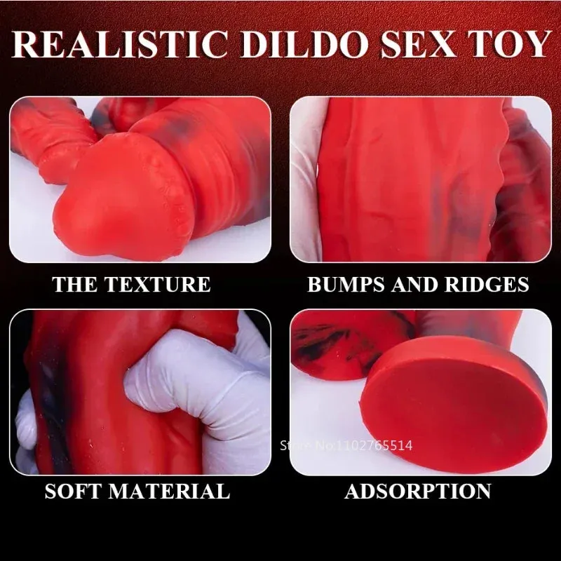 Exotic Monsterdildo Butt Plug - Big Silicone Fantasy Anal Dildo Sex Toys for Men Women