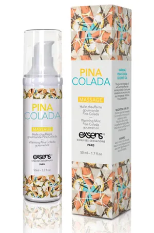 EXSENS of Paris Warming Massage Oil in Pina Colada