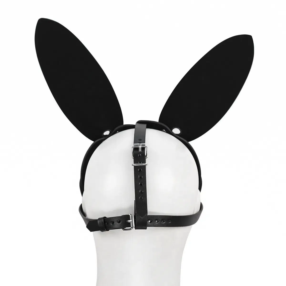 Fetish  Dom Mask | Rhinestones | Cat Wolf | Vegan Tanned Leather | Ergonomical