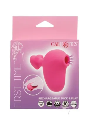 First Time Rechargeable Suck/play Pink