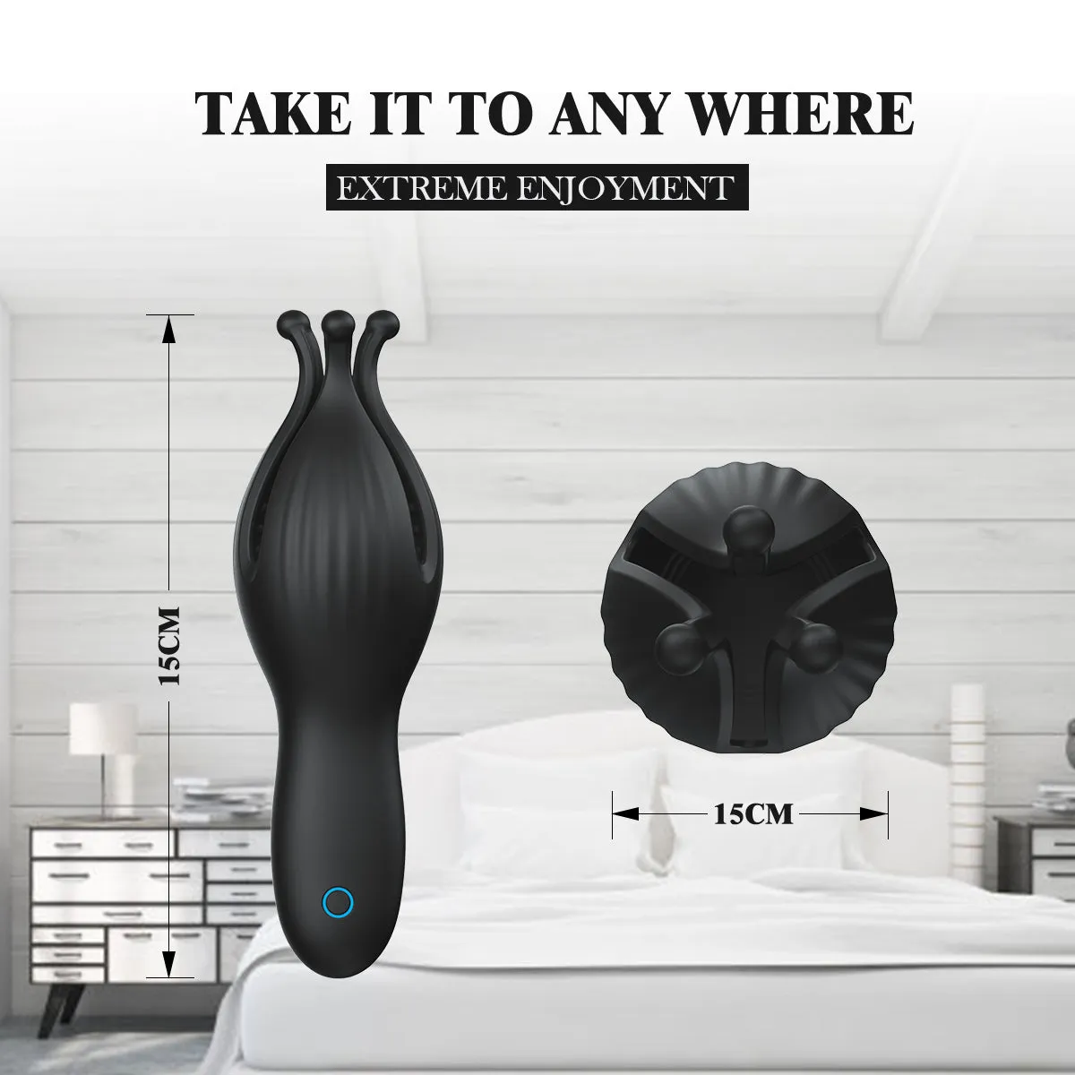 Flirt | Penis Head Silicone Vibrator Stimulator