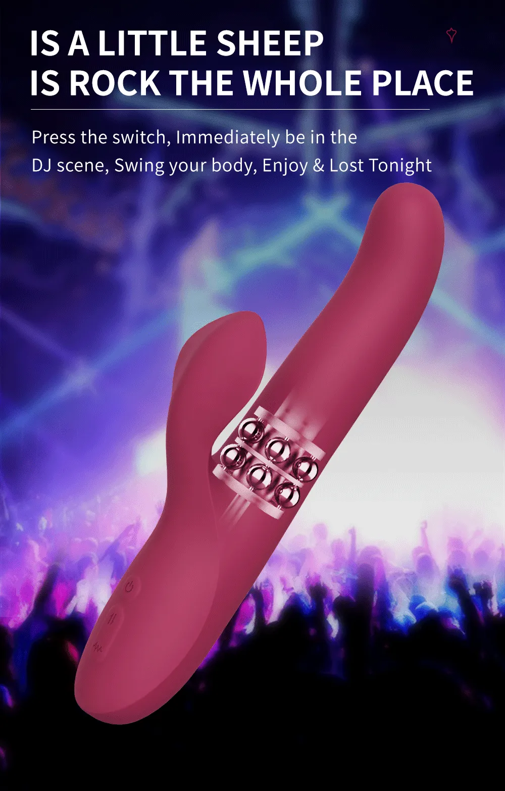 G Spot Dildo Telescopic Rotating Vibrator