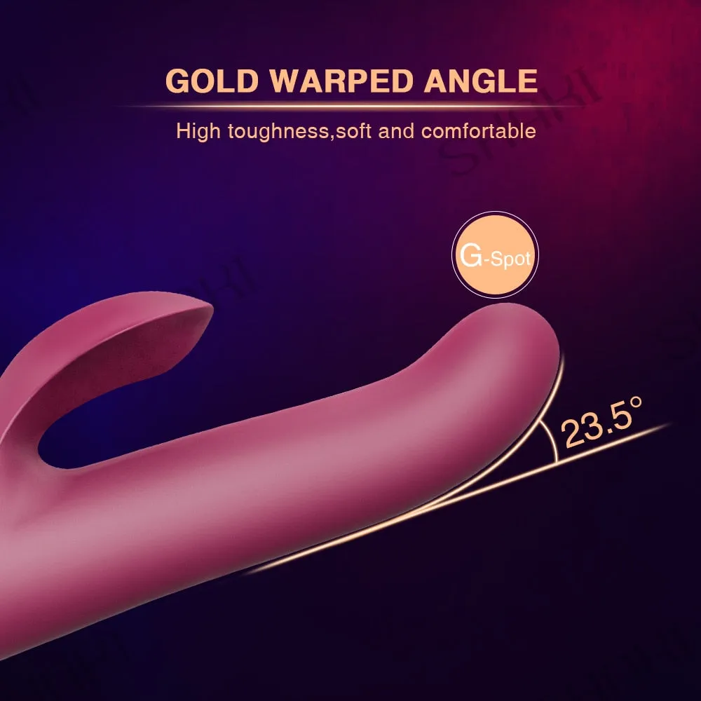 G Spot Dildo Telescopic Rotating Vibrator