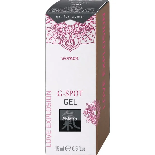 Gel intim SHIATSU G-Spot Gel - Love Explosion. pentru stimularea clitorisului și orgasm intens. 15 ml