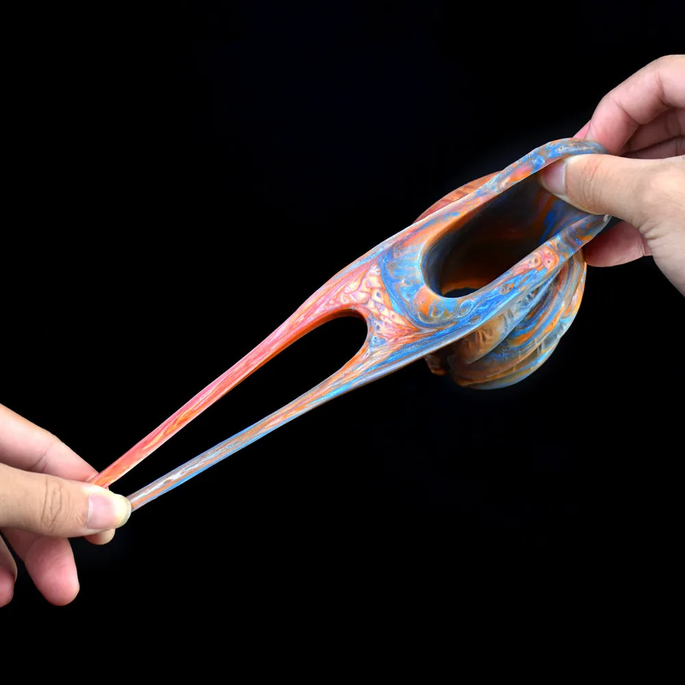 Golden Sprial Cock Sleeve Extender - Fantasy Girthy Penis Enlargement Sex Toys for Men