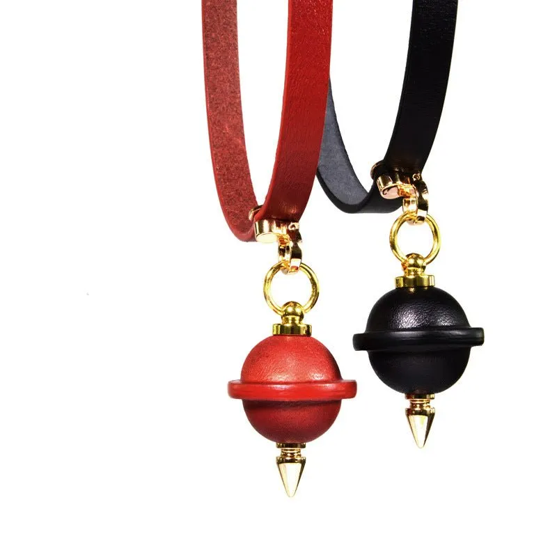 Handmade Choker Leather Erotic Bondage Toys