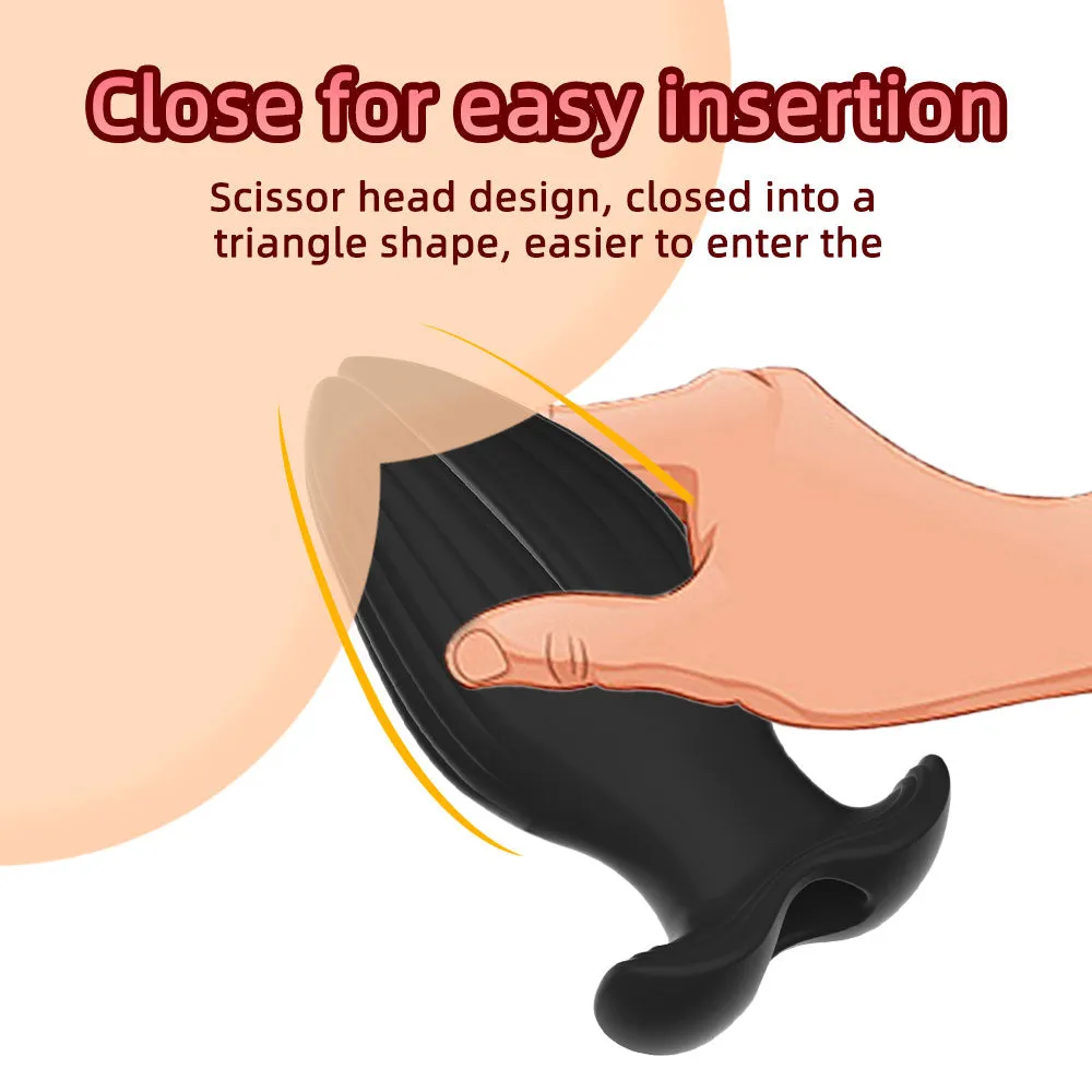 Hollow Anal Expansion Butt Plug - Silicone Anal Accessory Sex Toy for Men Women