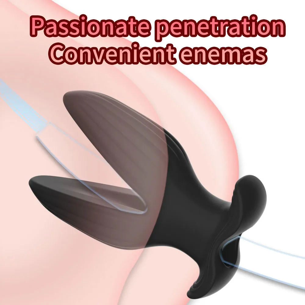Hollow Anal Expansion Butt Plug - Silicone Anal Accessory Sex Toy for Men Women