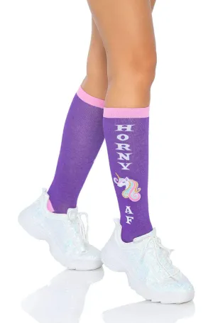 Horny AF Unicorn Socks