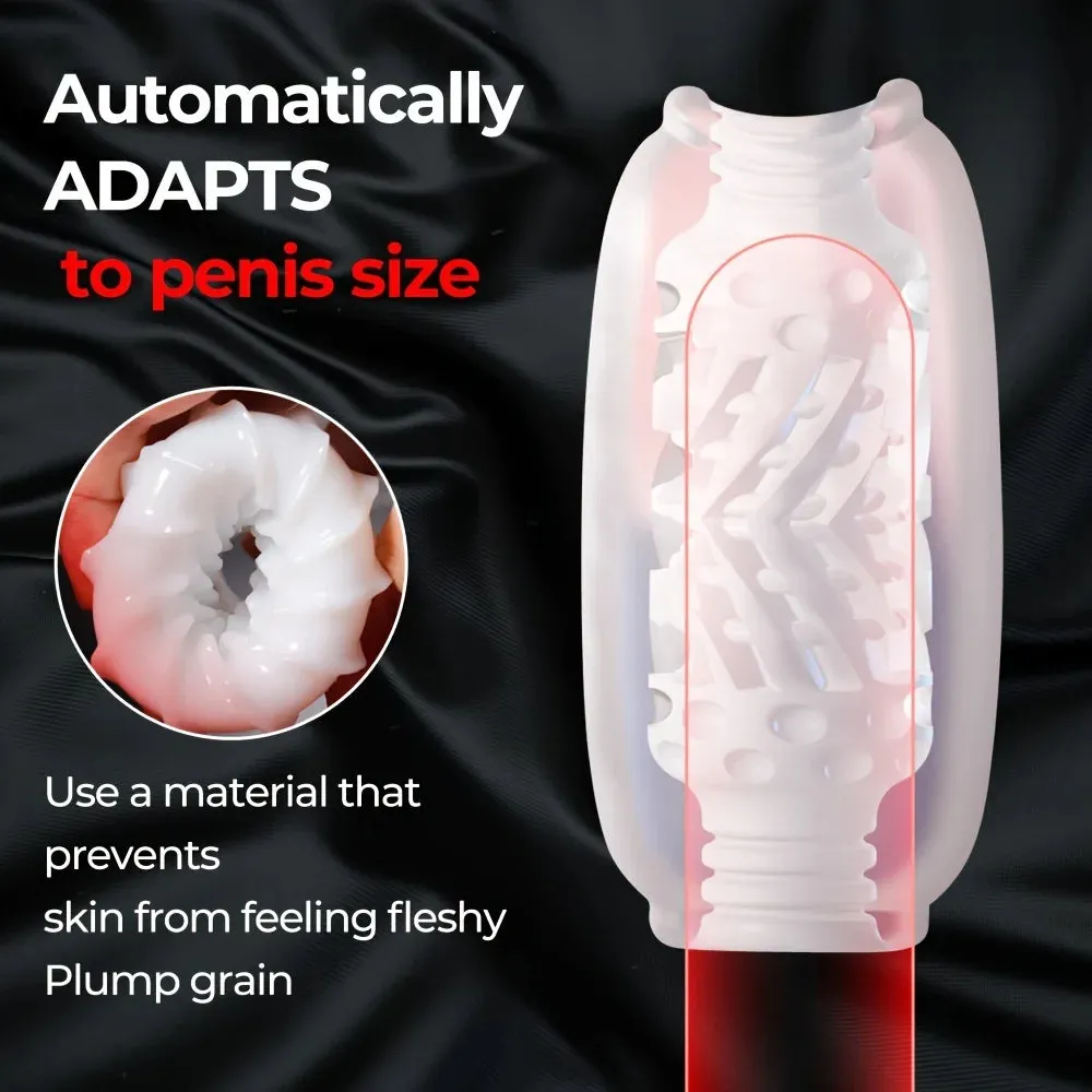 Jelly Pocket Pussy Male Masturbator - Squeezing Penis Sleeve Massage Sex Toys for Men