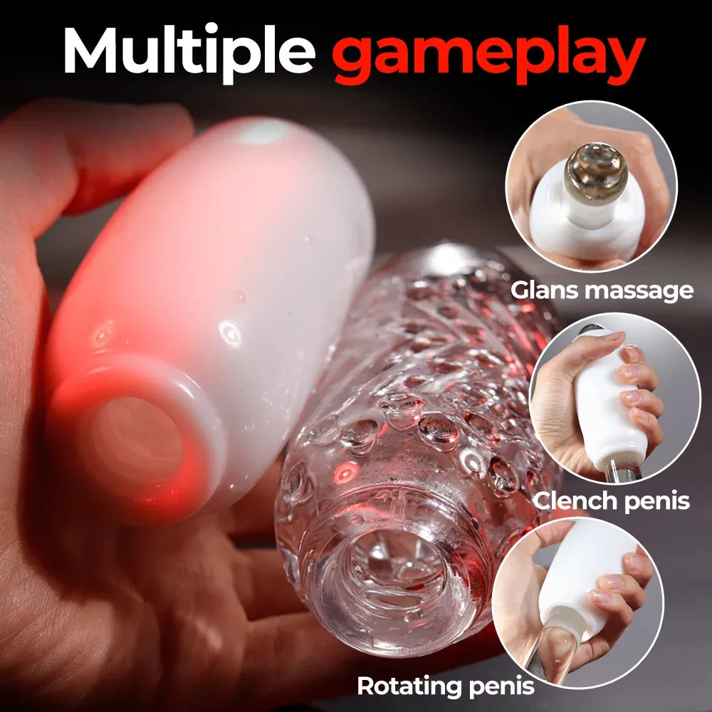 Jelly Pocket Pussy Male Masturbator - Squeezing Penis Sleeve Massage Sex Toys for Men