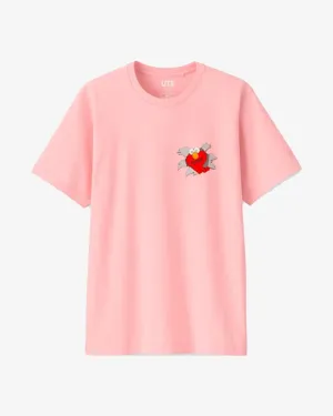KAWS X UNIQLO X SESAME STREET ELMO TEE PINK (ASIA SIZING)