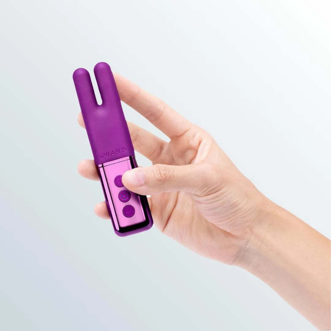 Le Wand Chrome Deux Dual-Motor Vibrator - Dark Cherry