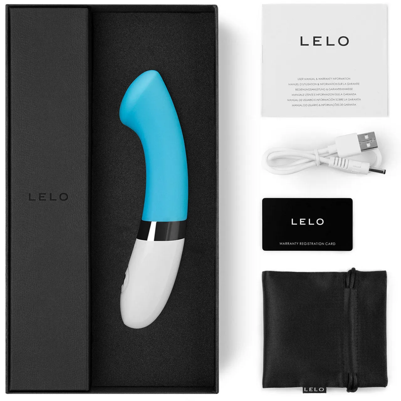 LELO Gigi 2 Silicone Waterproof G-Spot Vibrator - Turquoise