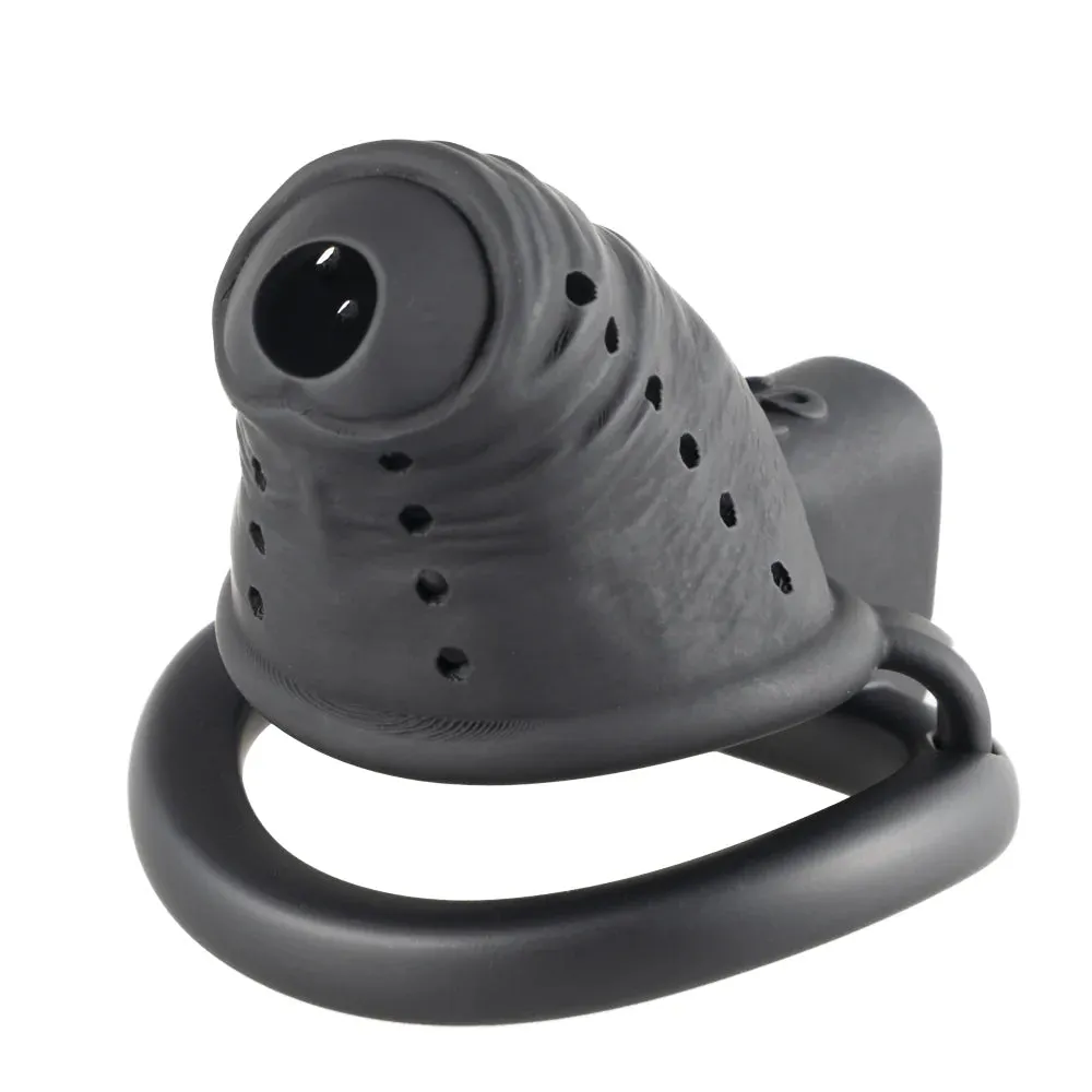 LOCKINK Sevanda Black Wiener 3D Printed Chastity Cage