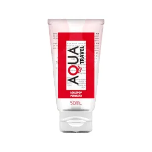 Lubrifiant cu aromă AQUA TRAVEL Lollipop. pe bază de apă. cu gust delicios de acadea. 50 ml