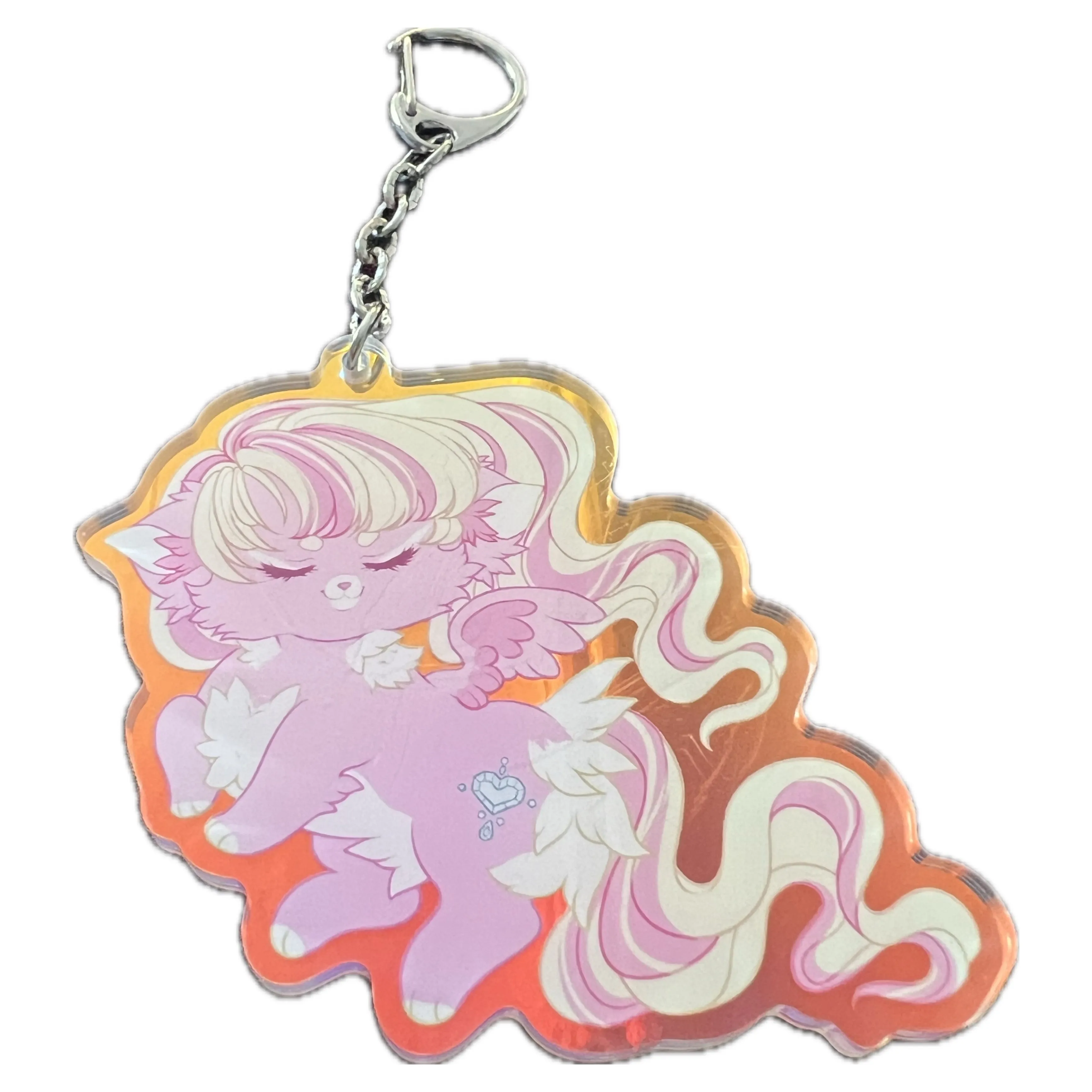 Magical Rainbow Kitty Key Chain *