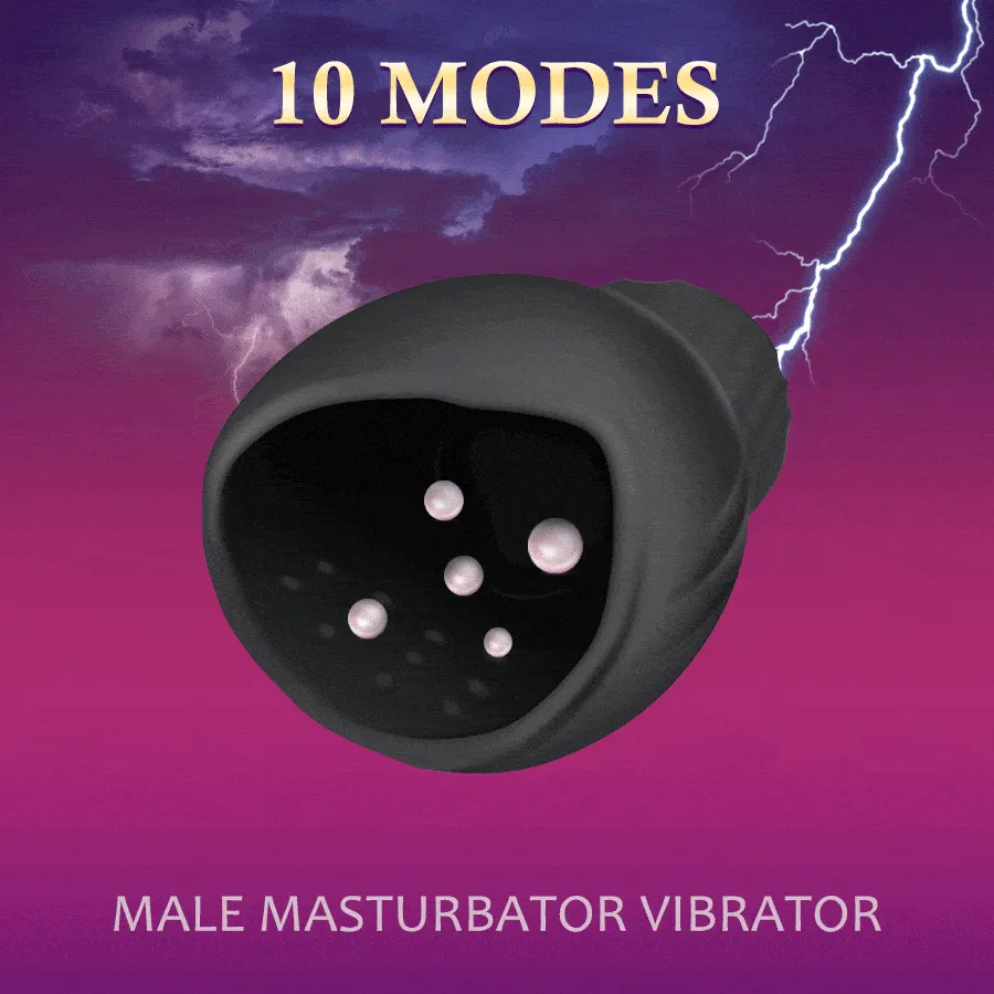 Male Masturbator Vibrator Cup - Electric Oral Sex Toy