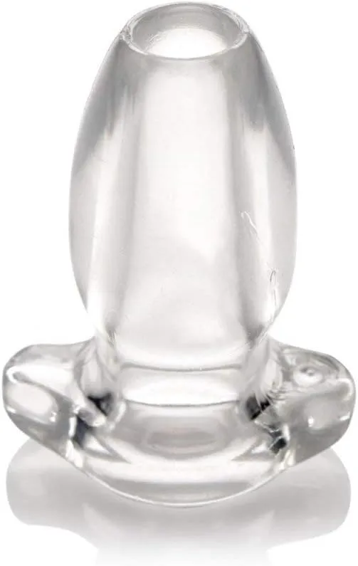 Master Series | Peephole Clear Hollow Anal Silicone Plug