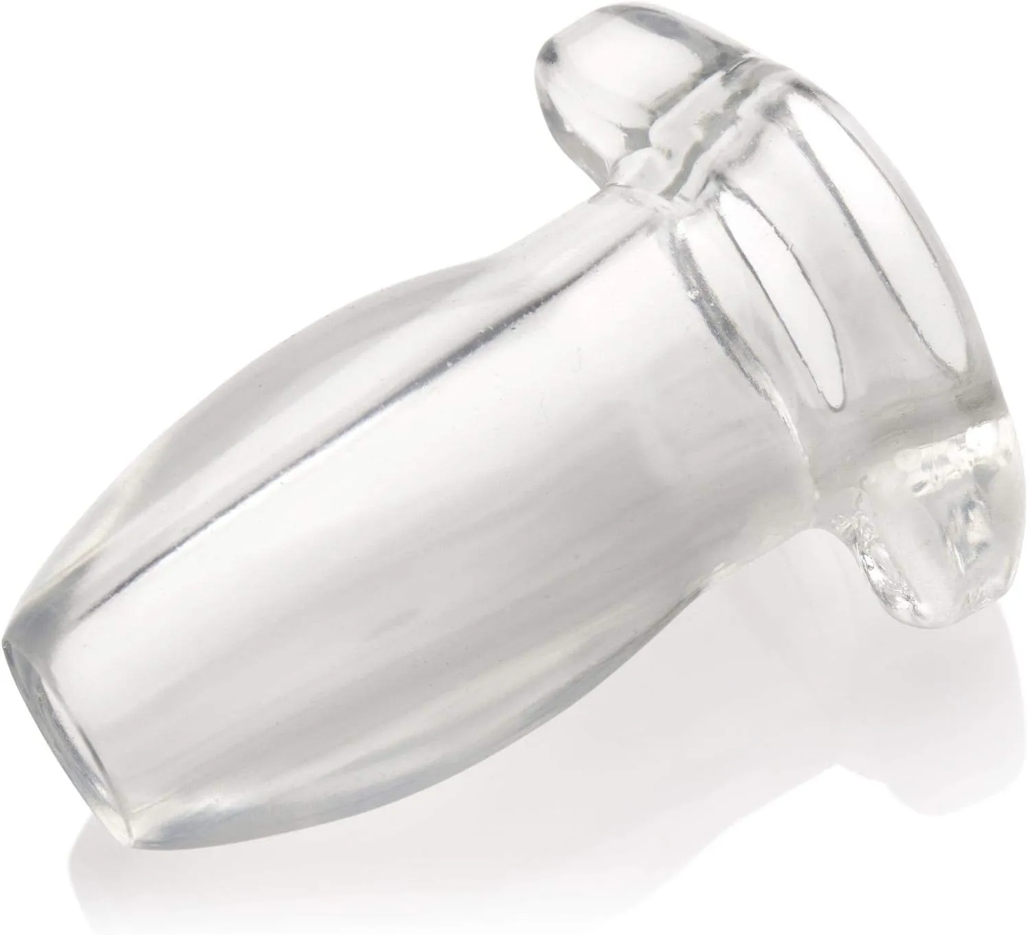 Master Series | Peephole Clear Hollow Anal Silicone Plug