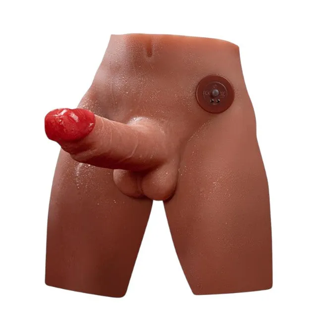 Masturbator anal gay SHEQU Jason. torso cu dildo atașat de 17 cm. funcție de penetrare automată. 7 funcții de vibrație