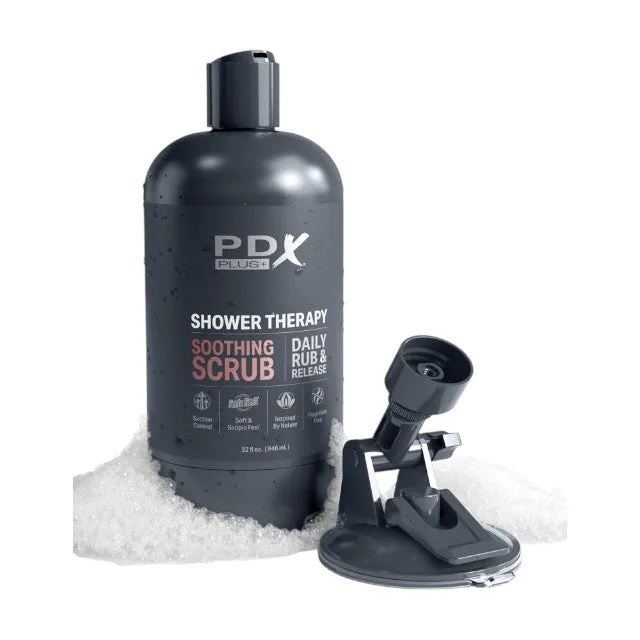 Masturbator PDX PLUS  Discreet Stroker Soothing Scrub. în formă de gel de duș. simulare vaginală realistă. maro