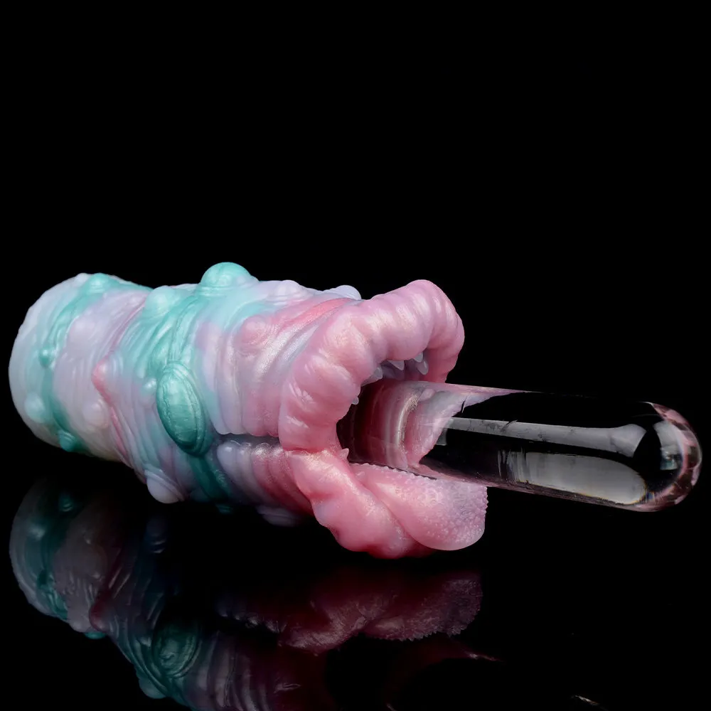 Monster Oral Sex Pocket Pussy - Fantasy Big Mouth Penis Massager Male Masturbator